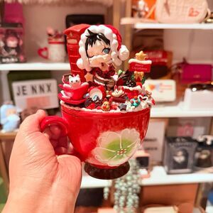 Authentic Popmart SkullPanda Christmas Figure Custom Large Size Mug w/Lid